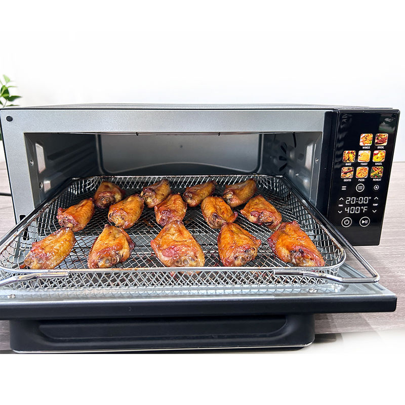 Touch Control 1800W digitale heteluchtovens 18L zwarte kleur