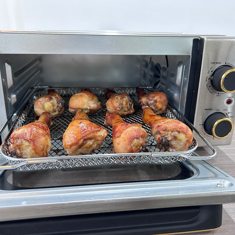 OEM Kleine Keukenapparatuur Lucht Friteuse Ovens 12L 2 Handmatige Cortrol Knoppen