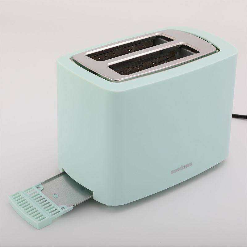 220V~240V broodrooster van staal Retro Style Esthetisch 2 Slice Toaster Pastel Groen voor huishoudelijke apparaten broodrooster prijs goed