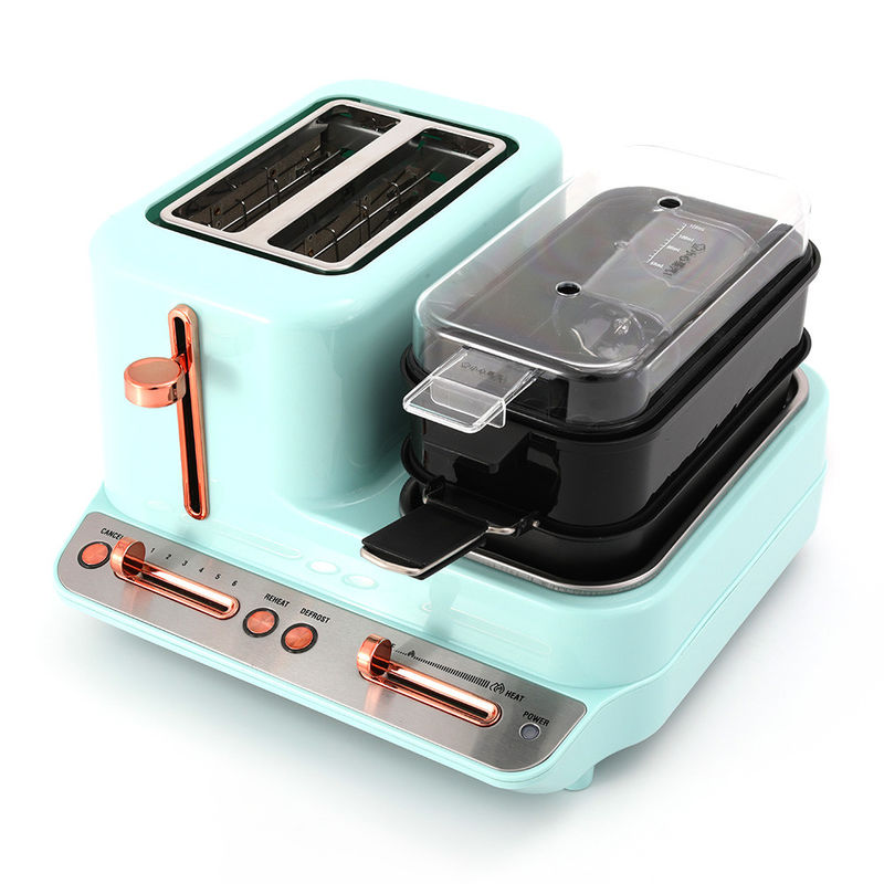 Nieuw product ontbijtmachine broodrooster frituren Pan Boiler 3in1 ontbijtmachine