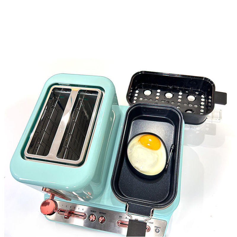 Nieuw product ontbijtmachine broodrooster frituren Pan Boiler 3in1 ontbijtmachine