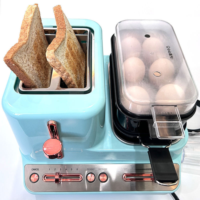 Nieuw product ontbijtmachine broodrooster frituren Pan Boiler 3in1 ontbijtmachine