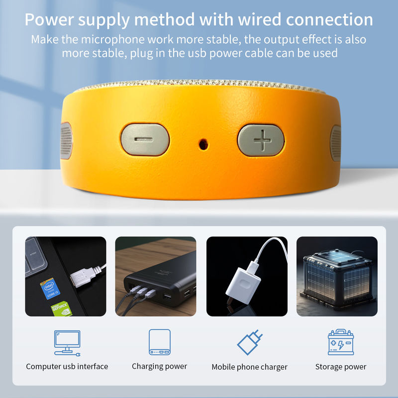 190 MHz conferentieluidspreker en microfoon Bluetooth met AI-ruisonderdrukkingsmicrofoons Goede spraakkeuze Luidsprekertelefoon