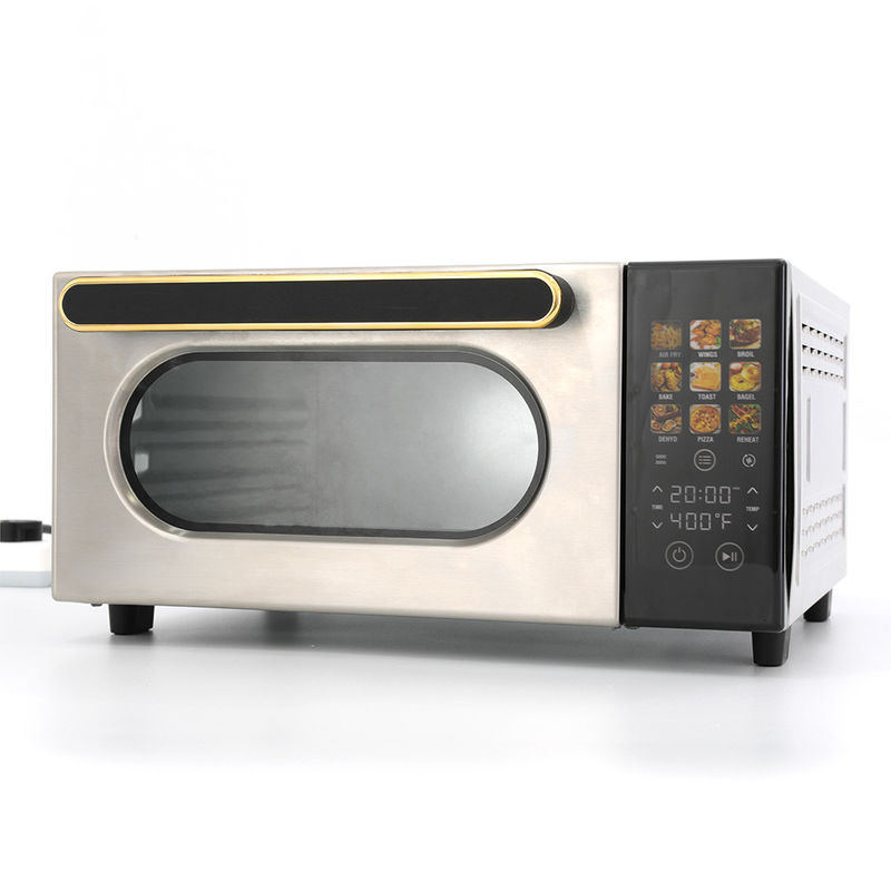 Touchscreen 1800 W 12l Power Air Fryer Oven Huishoudelijk gebruik Roestvrij staal Voor kleine keukens