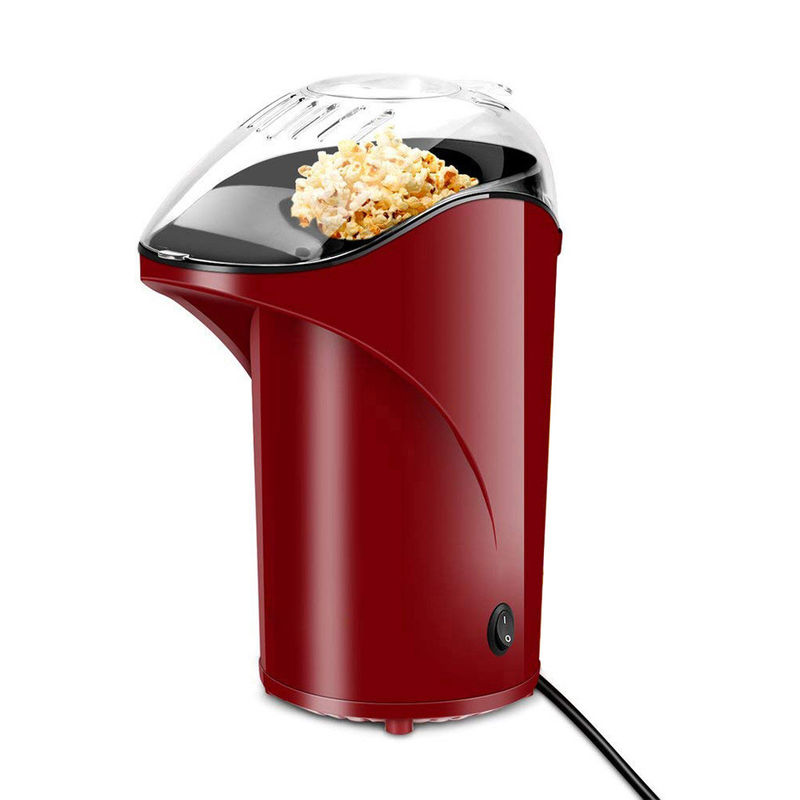 80g capaciteit Mini Electric Popcorn Maker Veiligheid Bescherming Rode kleur