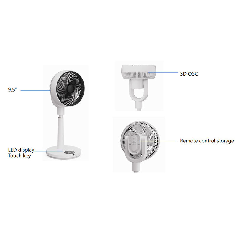 3 Snelheidsinstellingen luchtcirculator voetstuk ventilator 120V Kolom Staande circulerende ventilator